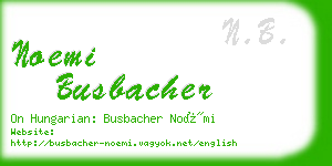 noemi busbacher business card